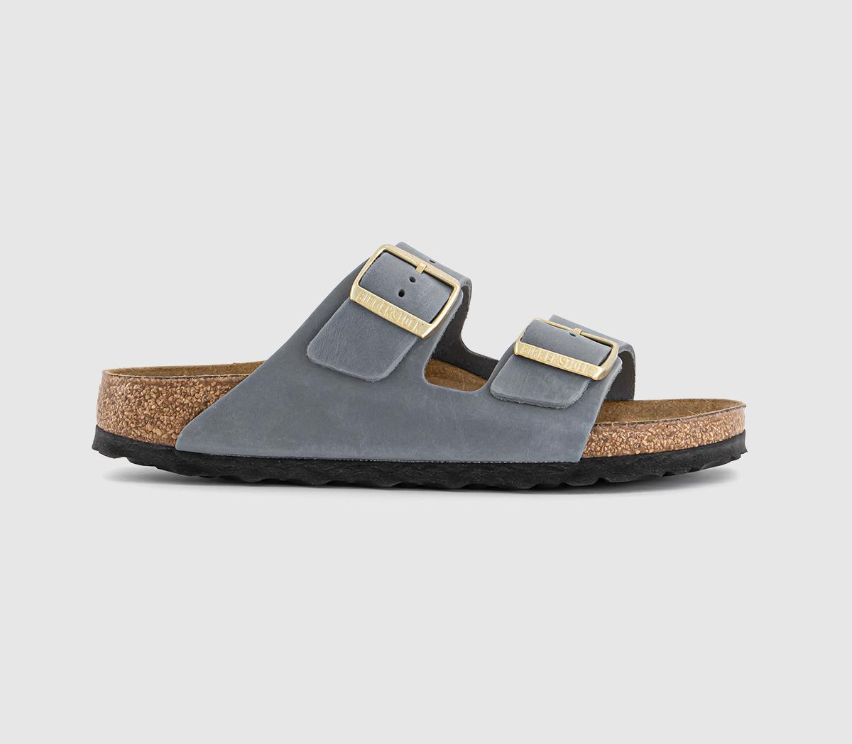 BIRKENSTOCKArizona Two Strap Sandals BIRKENSTOCKArizona Two Strap SandalsBasalt Grey Oiled Leather