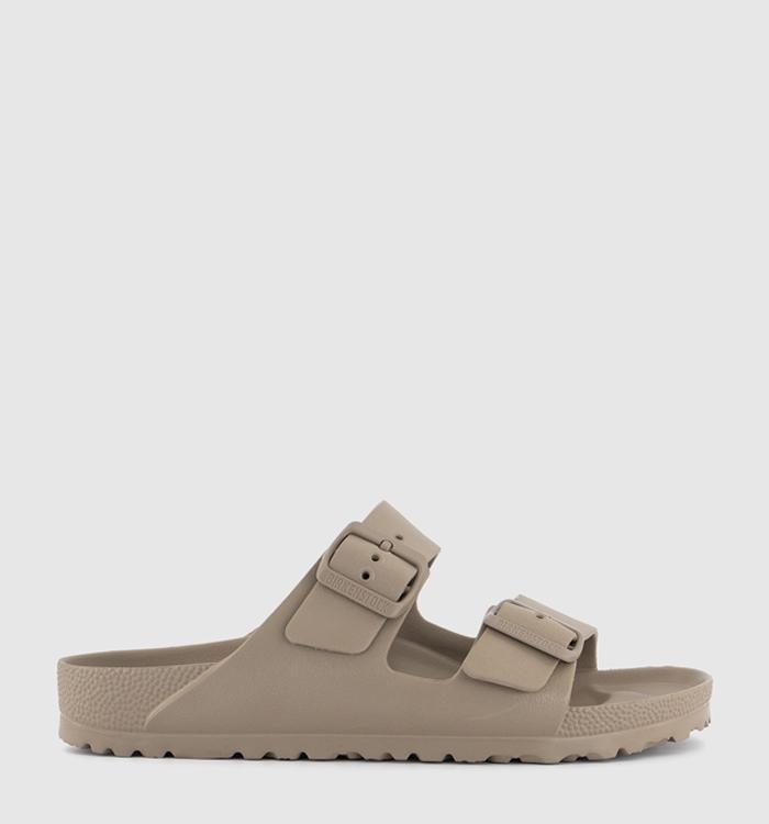 BIRKENSTOCK Arizona Two Strap Sandals Gray Taupe Eva