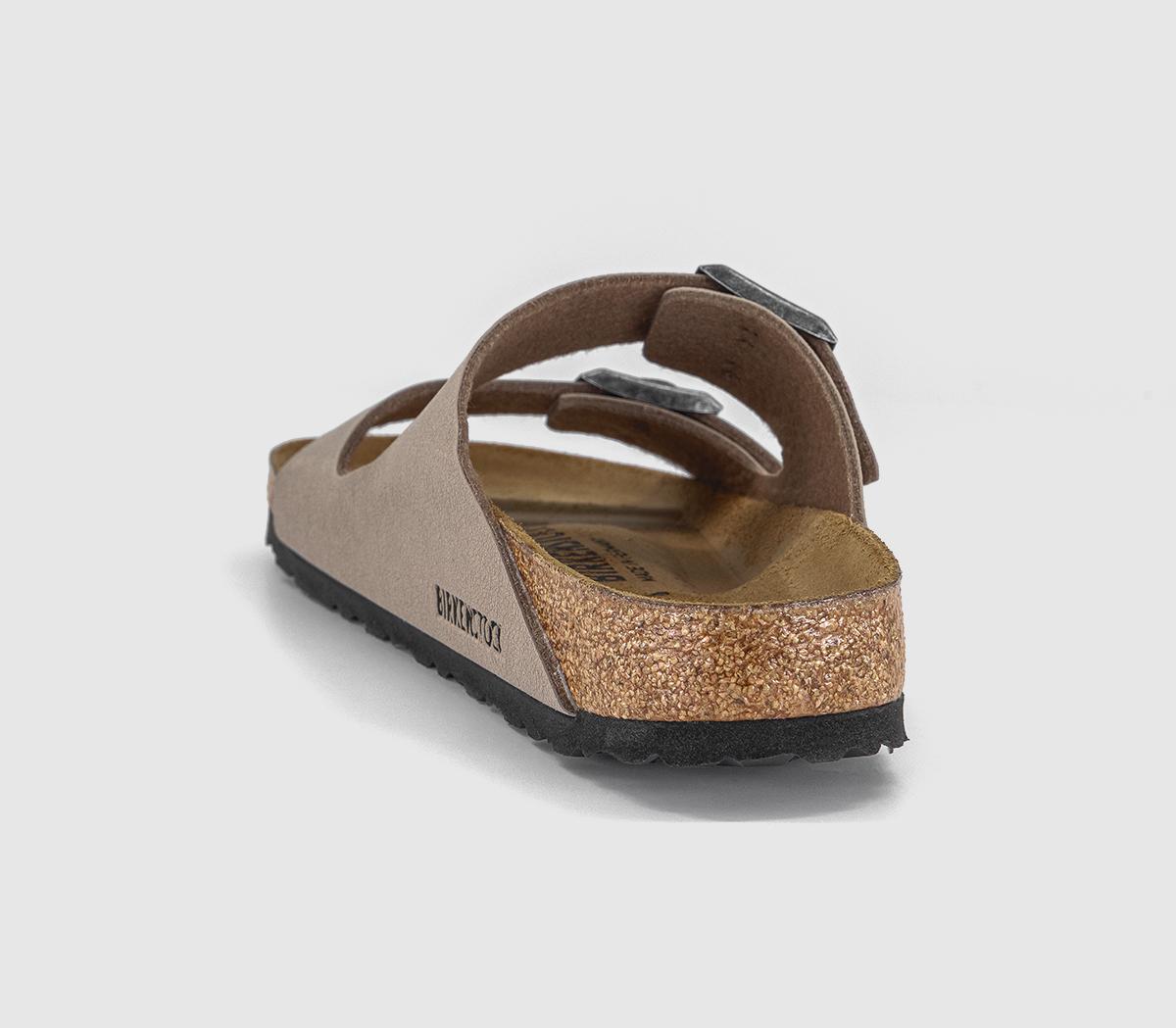 最終価格 BIRKENSTOCK Arizona BS Taupe 41 BIRKENSTOCK Arizona Two Strap Sandals Grey Taupe Birko - Women's