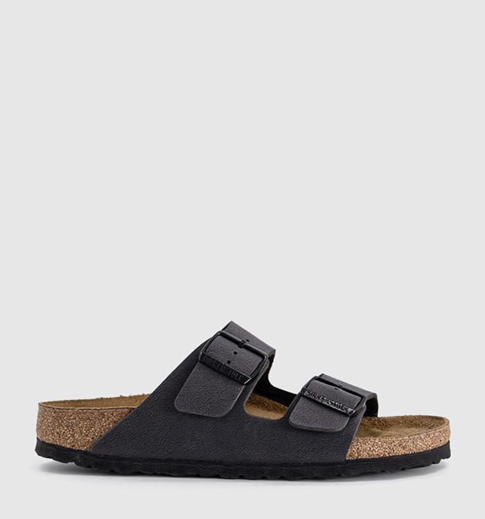 BIRKENSTOCK Arizona Two Strap Sandals Velvet Grey Bfbc