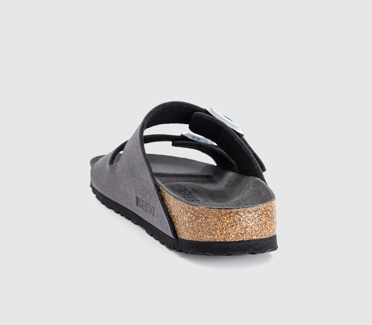 BIRKENSTOCKArizona Two Strap SandalsVelvet Grey Triples Bfbc
