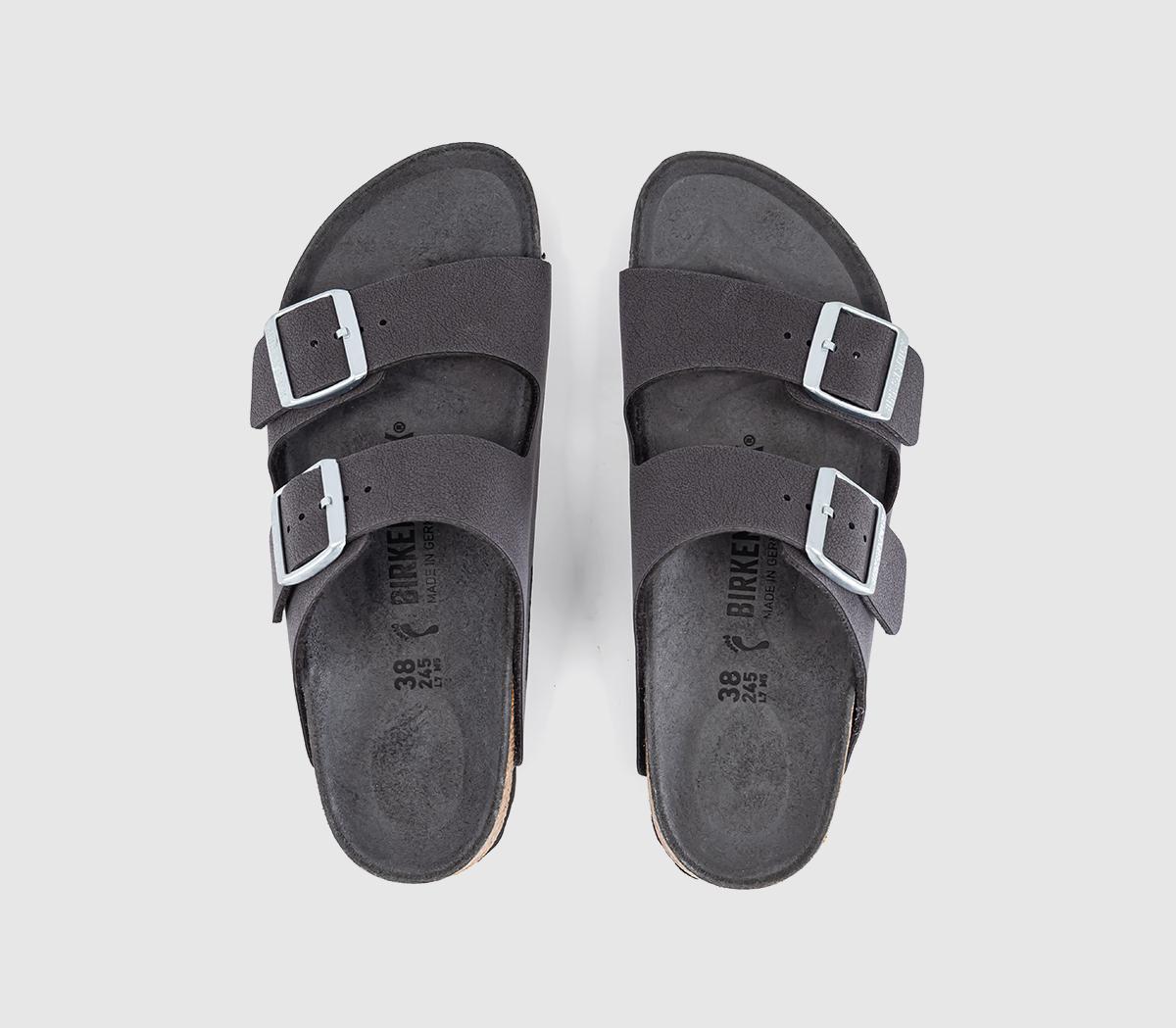 BIRKENSTOCKArizona Two Strap SandalsVelvet Grey Triples Bfbc