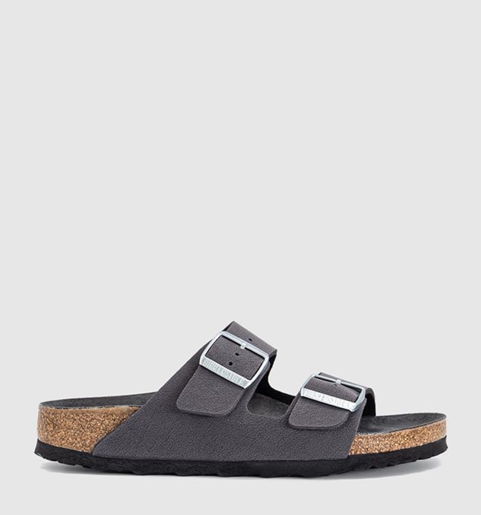 BIRKENSTOCK Arizona Two Strap Sandals Velvet Grey Triples Bfbc