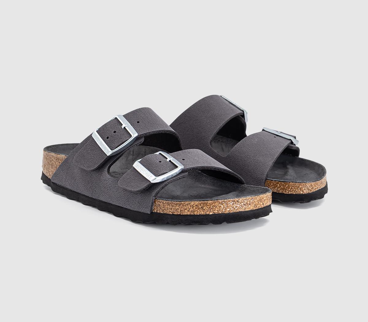 BIRKENSTOCKArizona Two Strap SandalsVelvet Grey Triples Bfbc