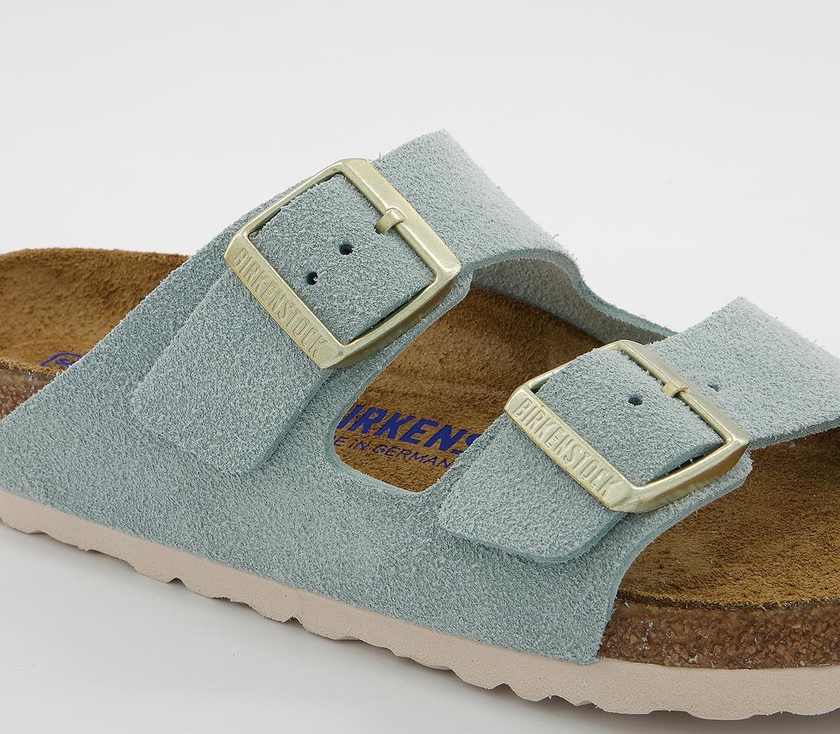 BIRKENSTOCK Arizona Two Strap Sandals BIRKENSTOCK Arizona Two Strap Sandals Blue Suede