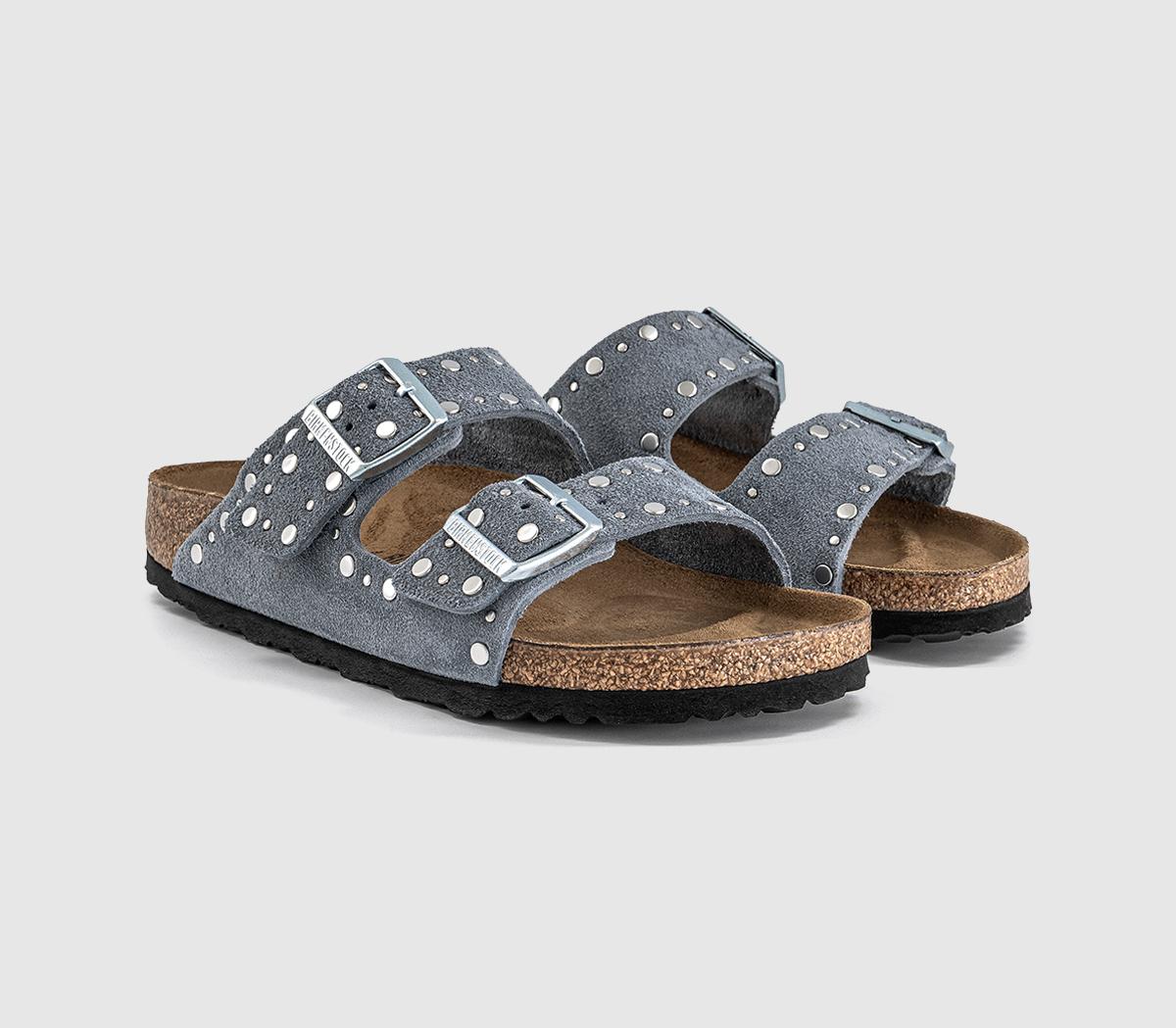 BIRKENSTOCKArizona Two Strap SandalsStone Blue Rivet