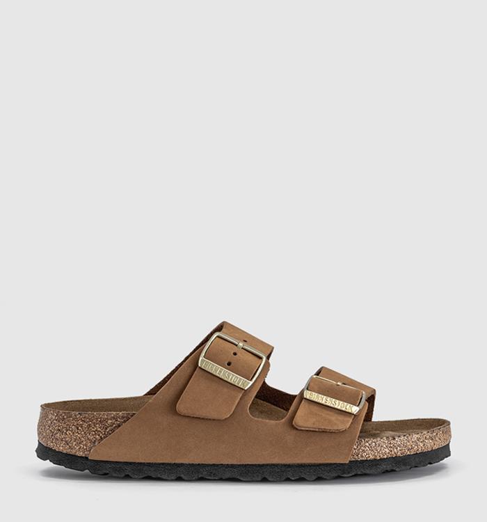 BIRKENSTOCK Arizona Two Strap Sandals Mink Nubuck Sgfb