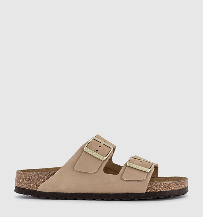 BIRKENSTOCK Arizona Two Strap Soft Footbed Sandal Sandcastle