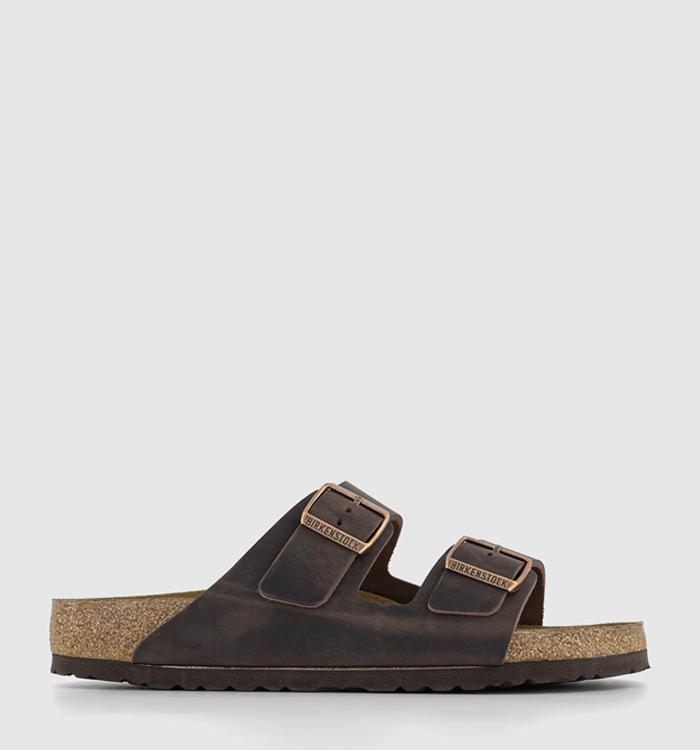 BIRKENSTOCK Arizona Two Strap Sandals Habana Oiled Leather