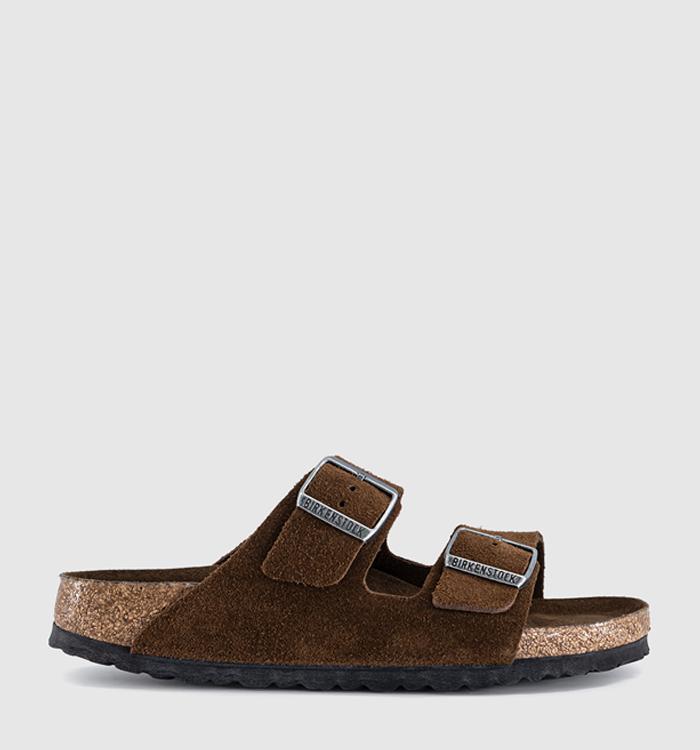 BIRKENSTOCK Arizona Two Strap Sandals Carafe Suede Tfb