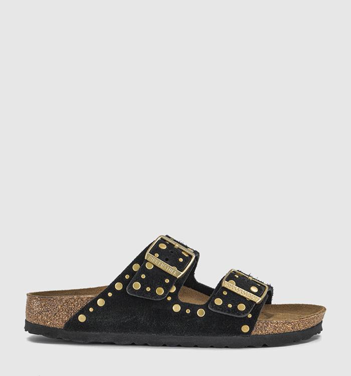 BIRKENSTOCK Arizona Two Strap Sandals Black Rivet