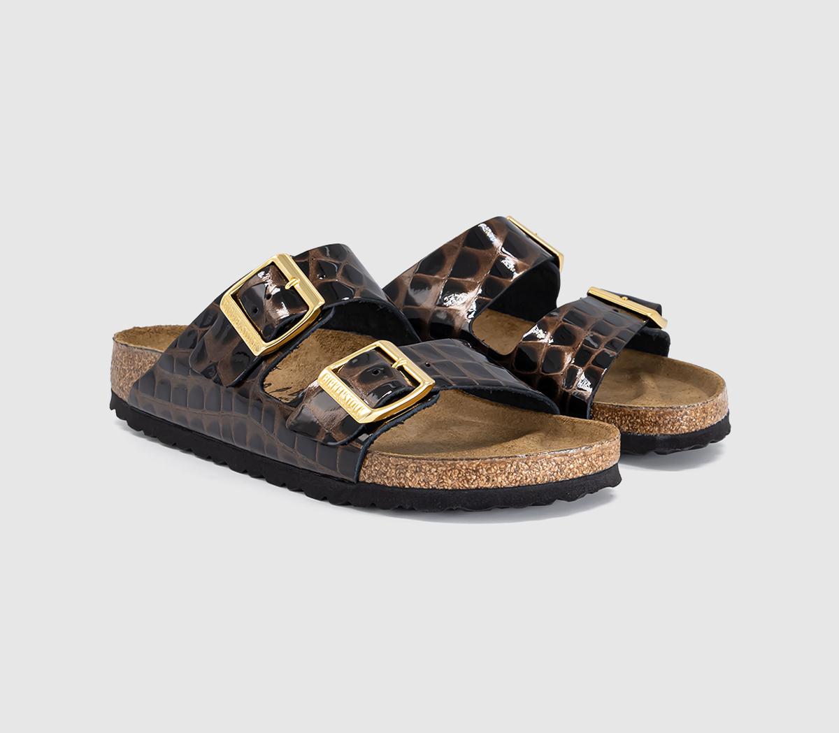 BIRKENSTOCKArizona Two Strap SandalsAnimal Emboss Black