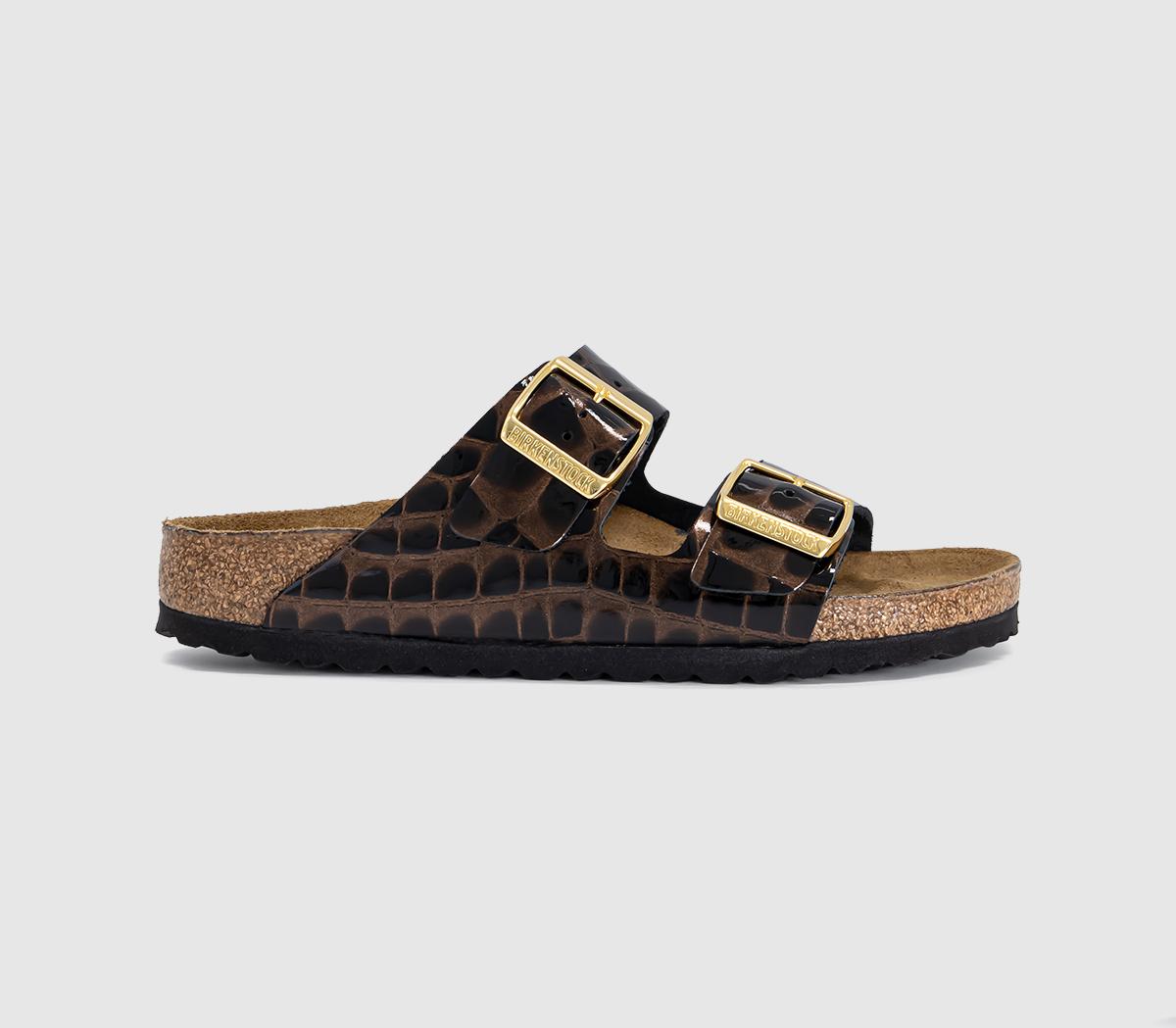 BIRKENSTOCKArizona Two Strap SandalsAnimal Emboss Black