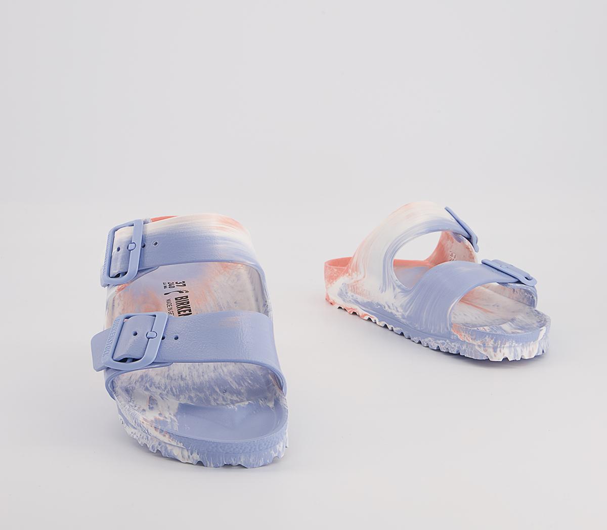 BIRKENSTOCK Arizona Two Strap Sandals BIRKENSTOCK Arizona Two Strap Sandals Coral Peach Multi Eva