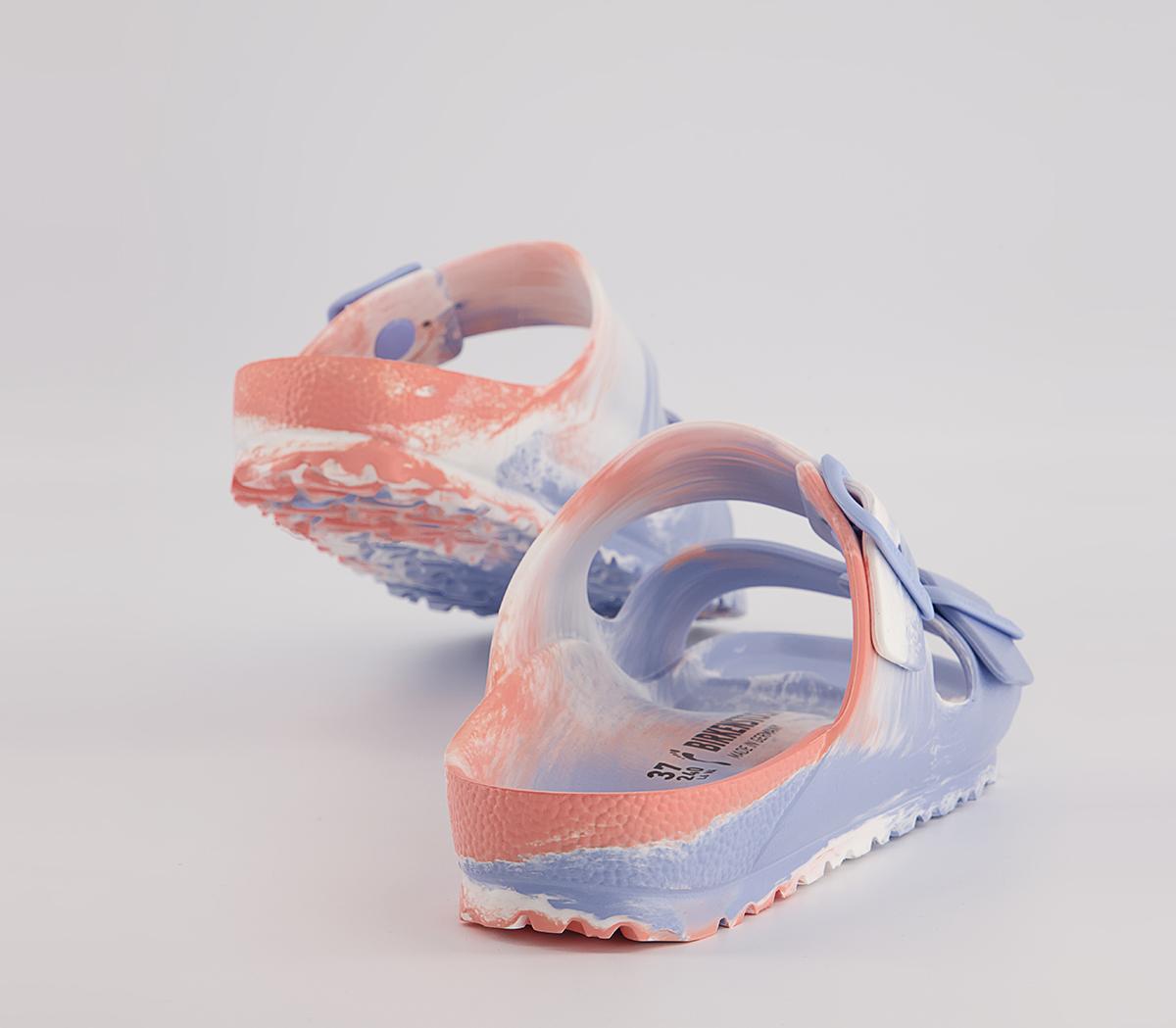 BIRKENSTOCK Arizona Two Strap Sandals BIRKENSTOCK Arizona Two Strap Sandals Coral Peach Multi Eva