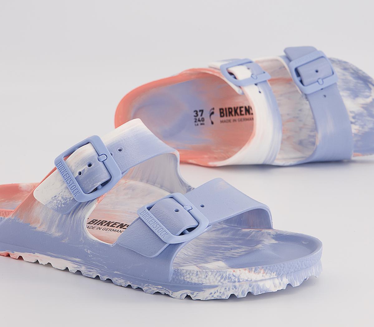 BIRKENSTOCK Arizona Two Strap Sandals BIRKENSTOCK Arizona Two Strap Sandals Coral Peach Multi Eva