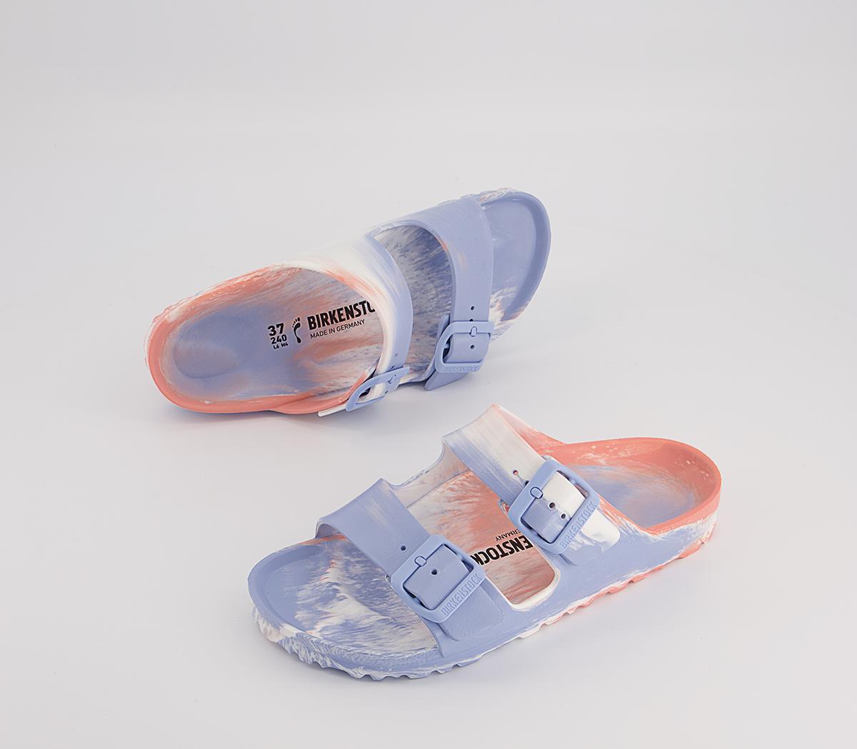 BIRKENSTOCK Arizona Two Strap Sandals BIRKENSTOCK Arizona Two Strap Sandals Coral Peach Multi Eva