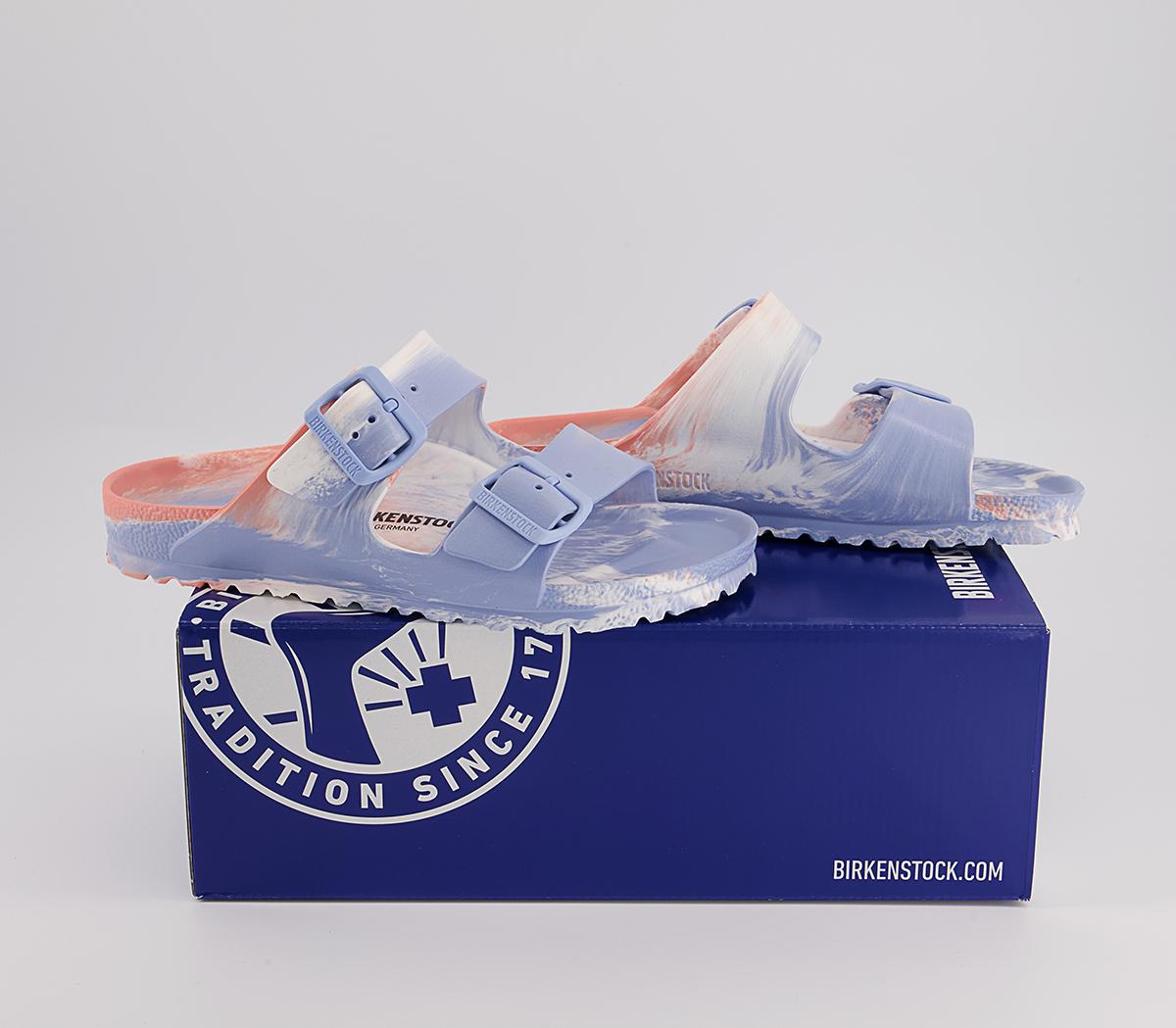 BIRKENSTOCK Arizona Two Strap Sandals BIRKENSTOCK Arizona Two Strap Sandals Coral Peach Multi Eva