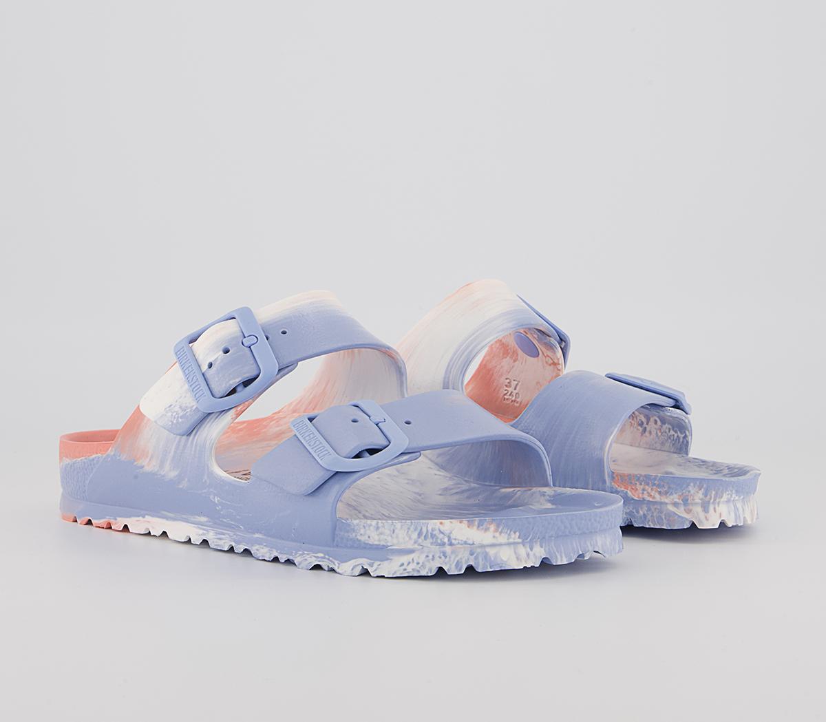BIRKENSTOCK Arizona Two Strap Sandals BIRKENSTOCK Arizona Two Strap Sandals Coral Peach Multi Eva
