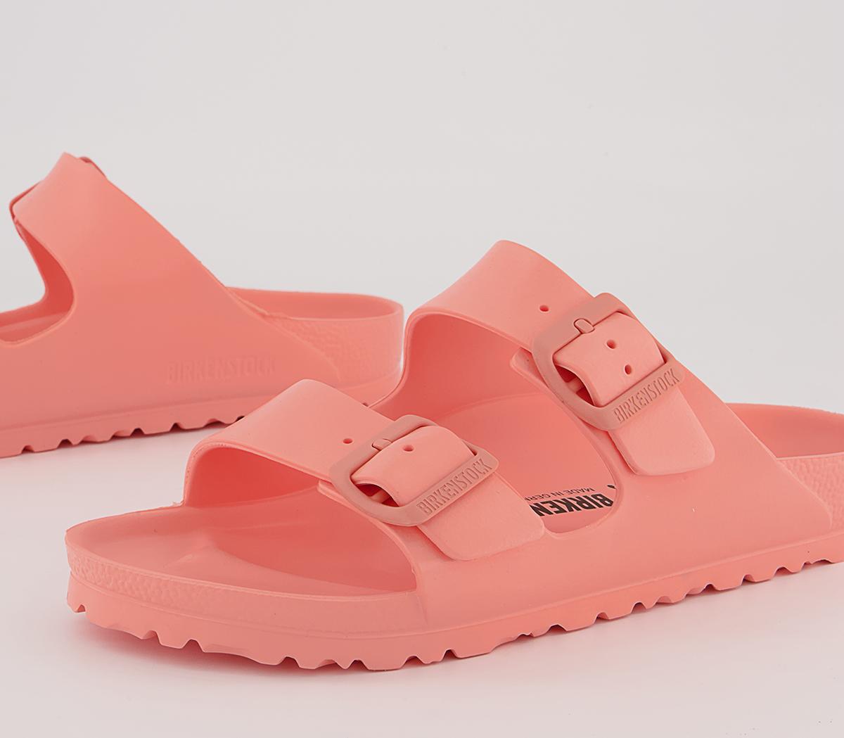 BIRKENSTOCK Arizona Two Strap Sandals BIRKENSTOCK Arizona Two Strap Sandals Coral Peach Eva