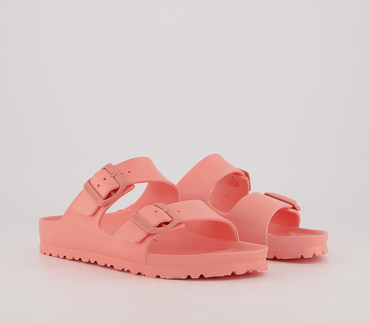 BIRKENSTOCK Arizona Two Strap Sandals BIRKENSTOCK Arizona Two Strap Sandals Coral Peach Eva