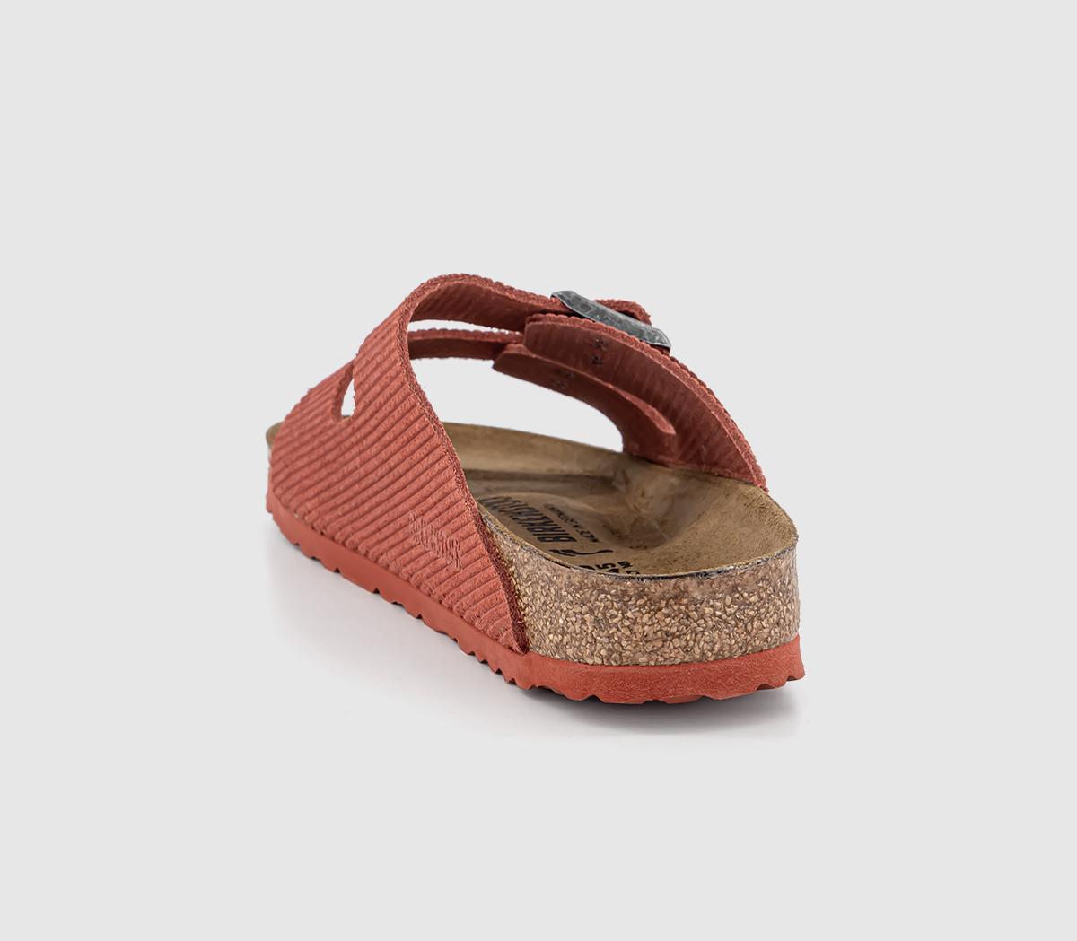 BIRKENSTOCK Arizona Two Strap Sandals BIRKENSTOCK Arizona Two Strap Sandals Textured Sienna Red