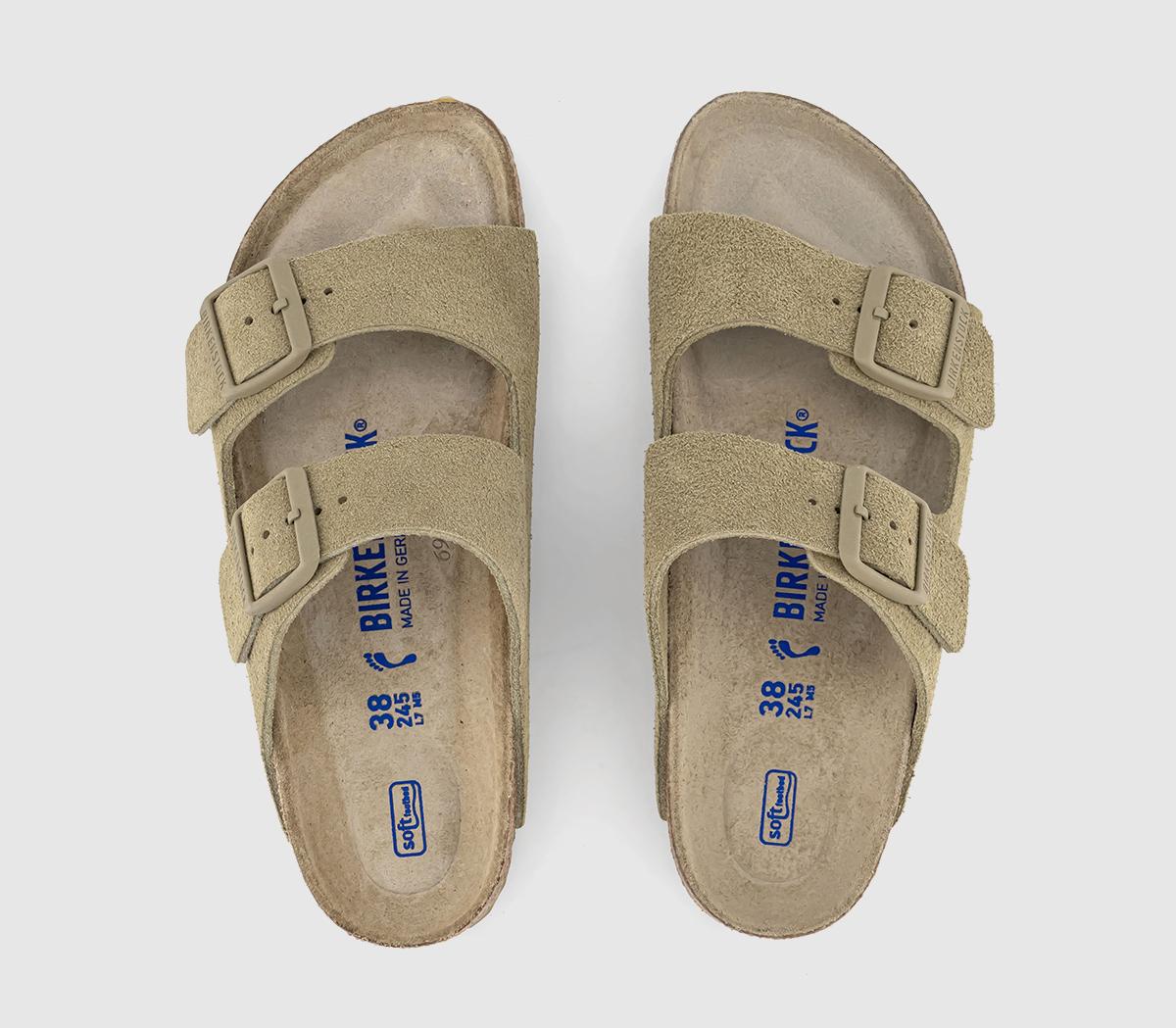 BIRKENSTOCK Arizona Two Strap Sandals F Faded Khaki - Women’s Sandals