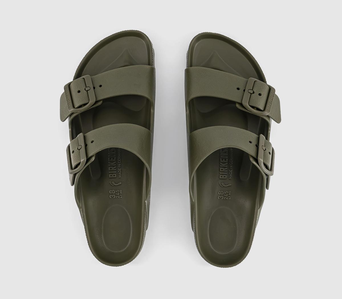 BIRKENSTOCK Arizona Two Strap Sandals Dark Khaki Eva - Women’s Sandals