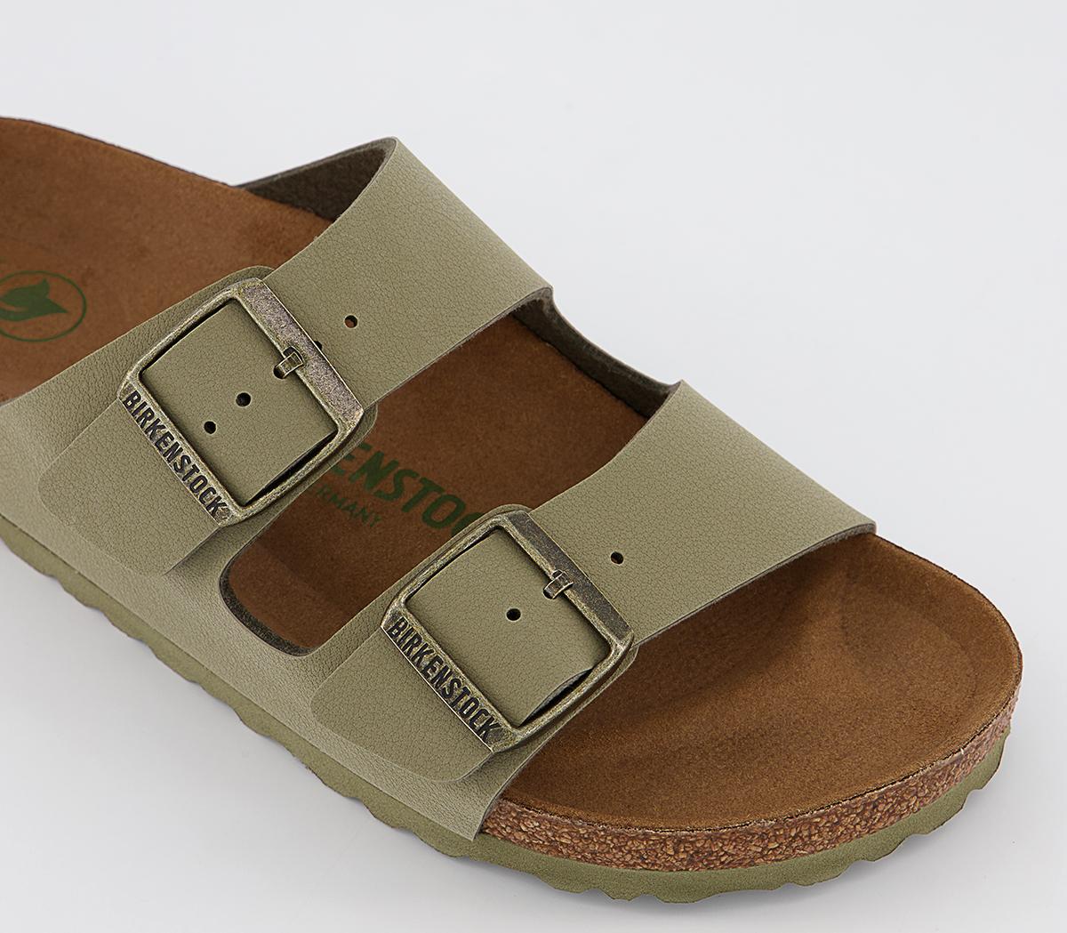 BIRKENSTOCK Arizona Two Strap Sandals BIRKENSTOCK Arizona Two Strap Sandals Earthy Vegan Khaki