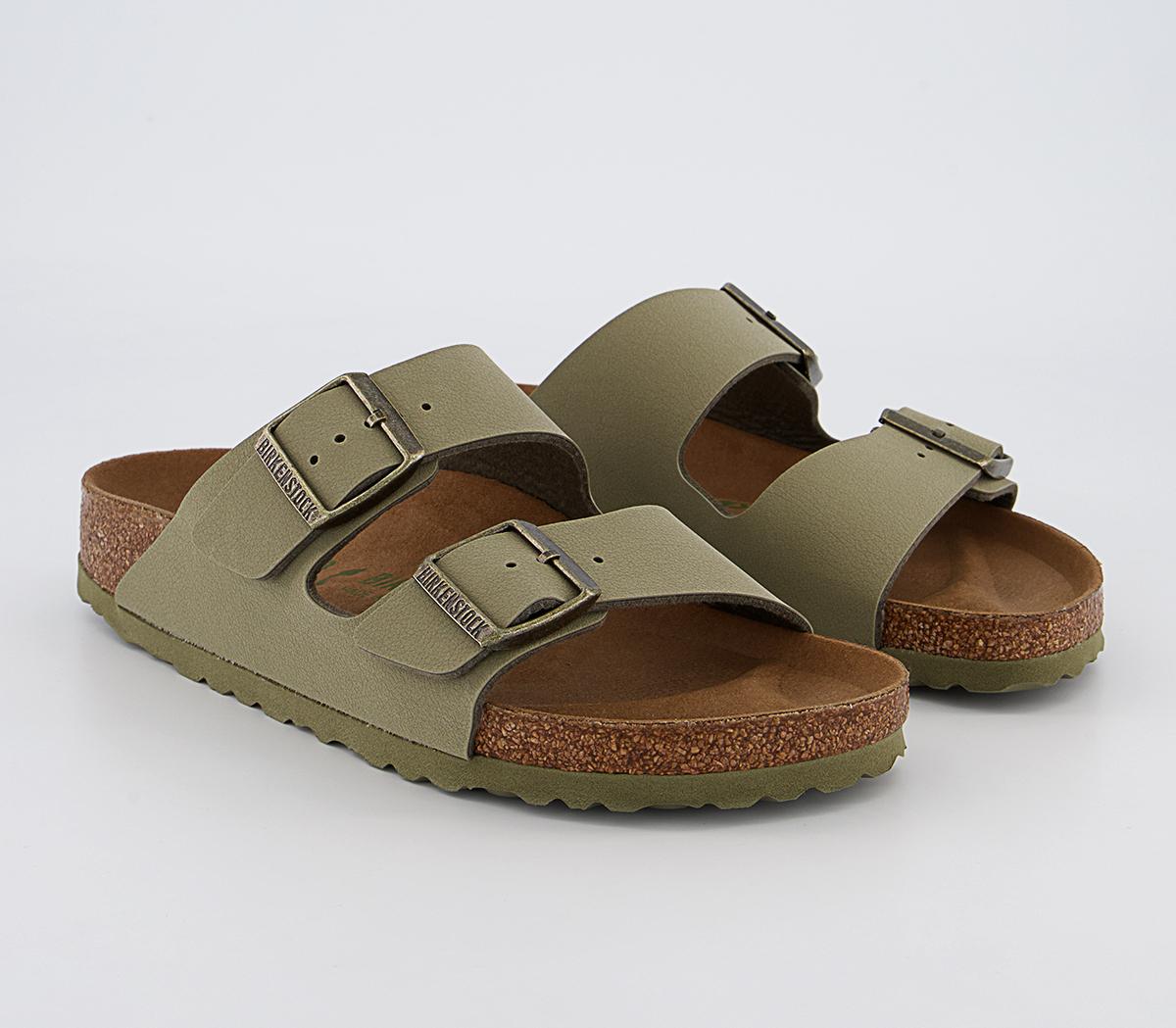 BIRKENSTOCK Arizona Two Strap Sandals BIRKENSTOCK Arizona Two Strap Sandals Earthy Vegan Khaki