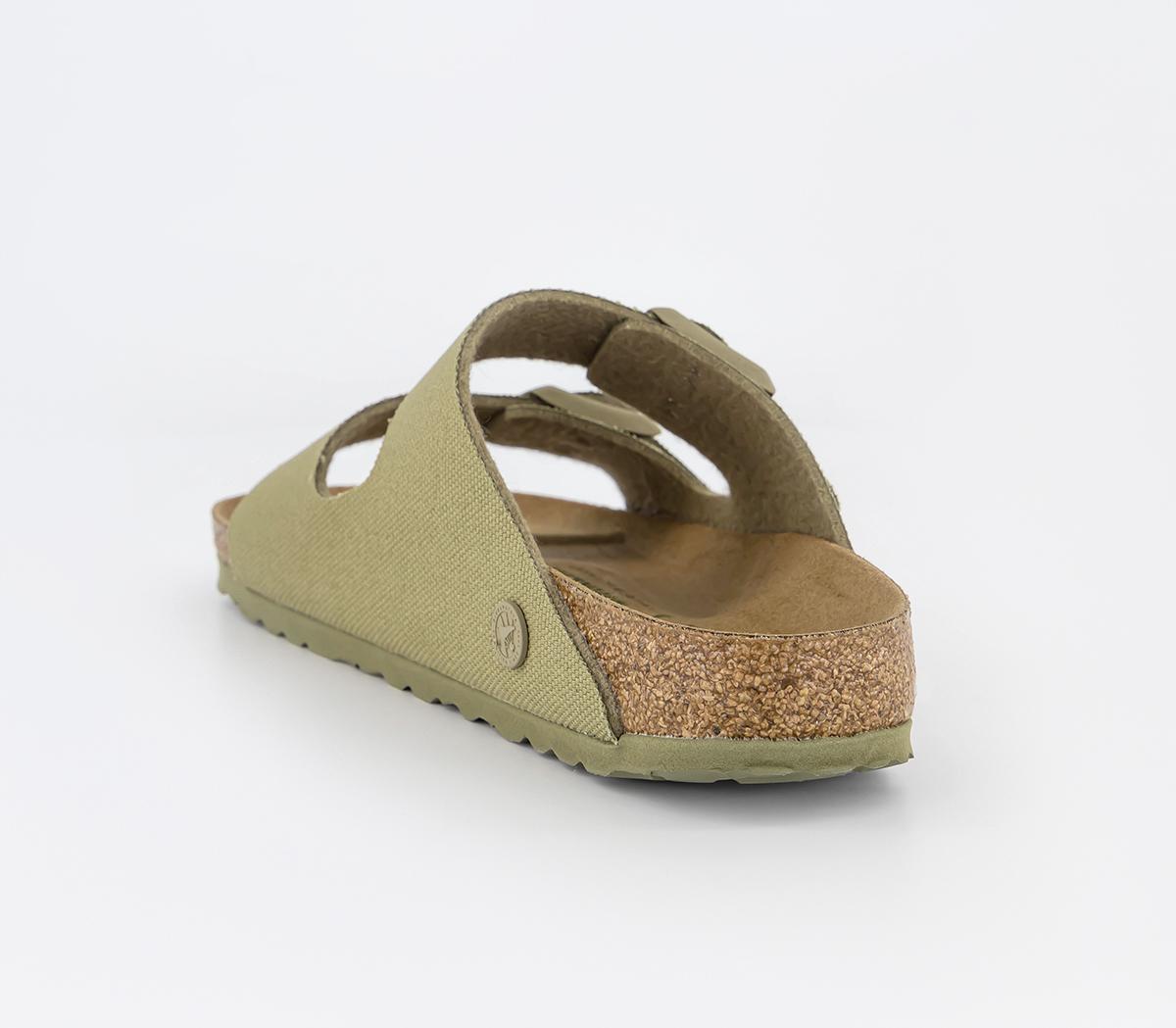 BIRKENSTOCKArizona Two Strap Sandals BIRKENSTOCKArizona Two Strap Sandals Canvas Faded Khaki
