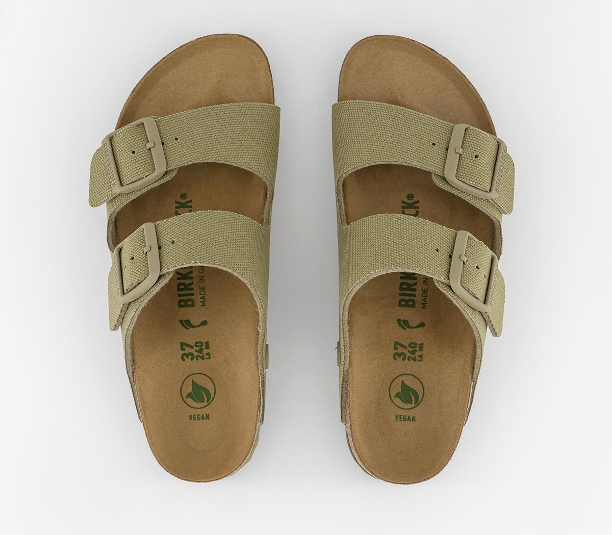 BIRKENSTOCKArizona Two Strap Sandals BIRKENSTOCKArizona Two Strap Sandals Canvas Faded Khaki