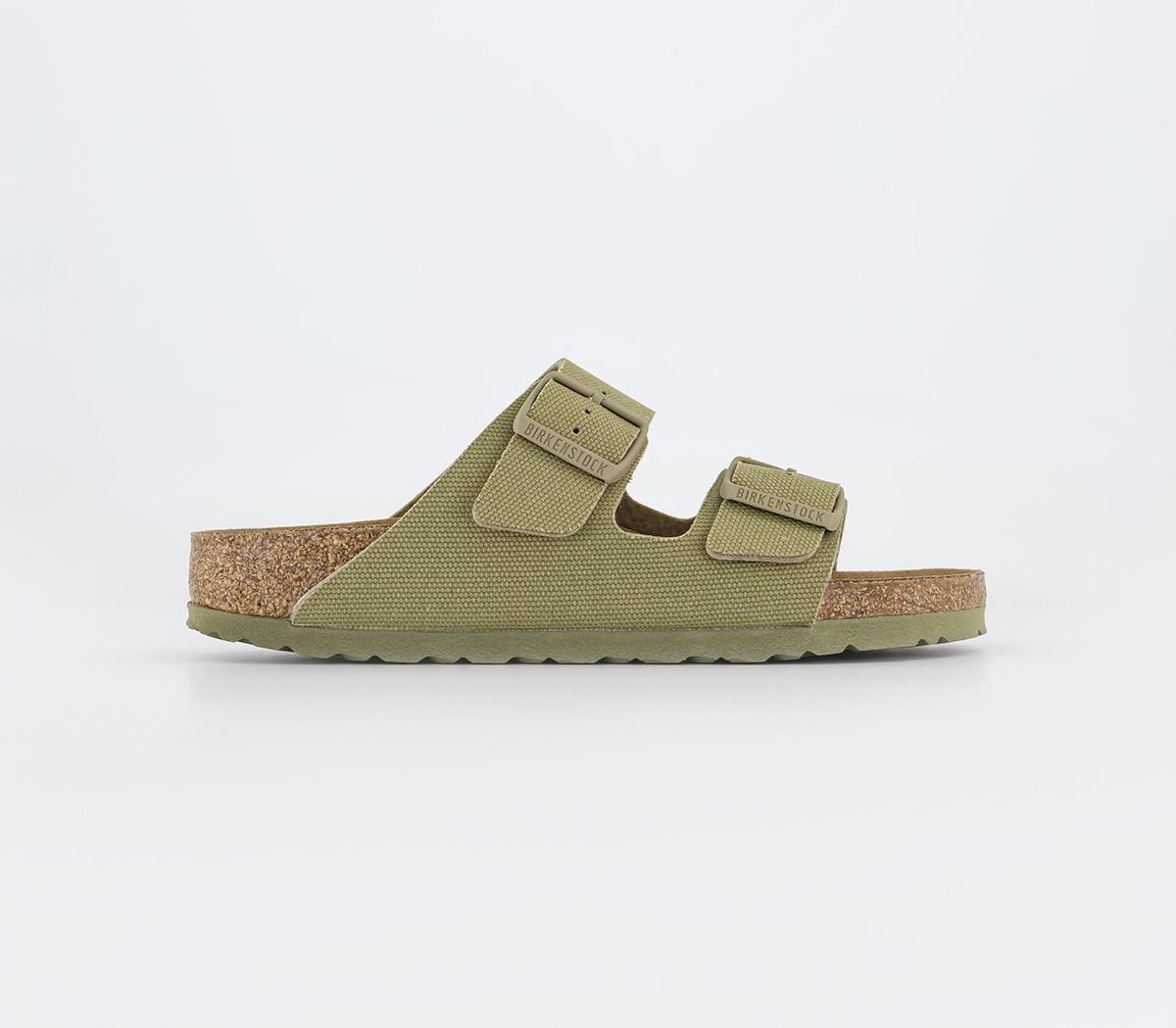 BIRKENSTOCKArizona Two Strap Sandals BIRKENSTOCKArizona Two Strap Sandals Canvas Faded Khaki