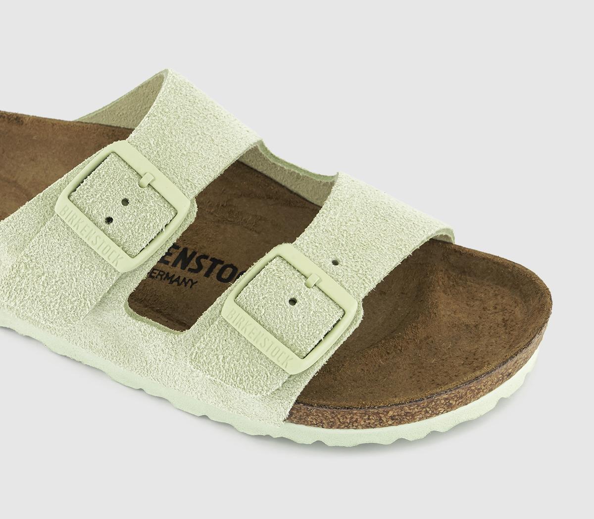 BIRKENSTOCKArizona Two Strap Sandals BIRKENSTOCKArizona Two Strap SandalsFaded Lime Suede