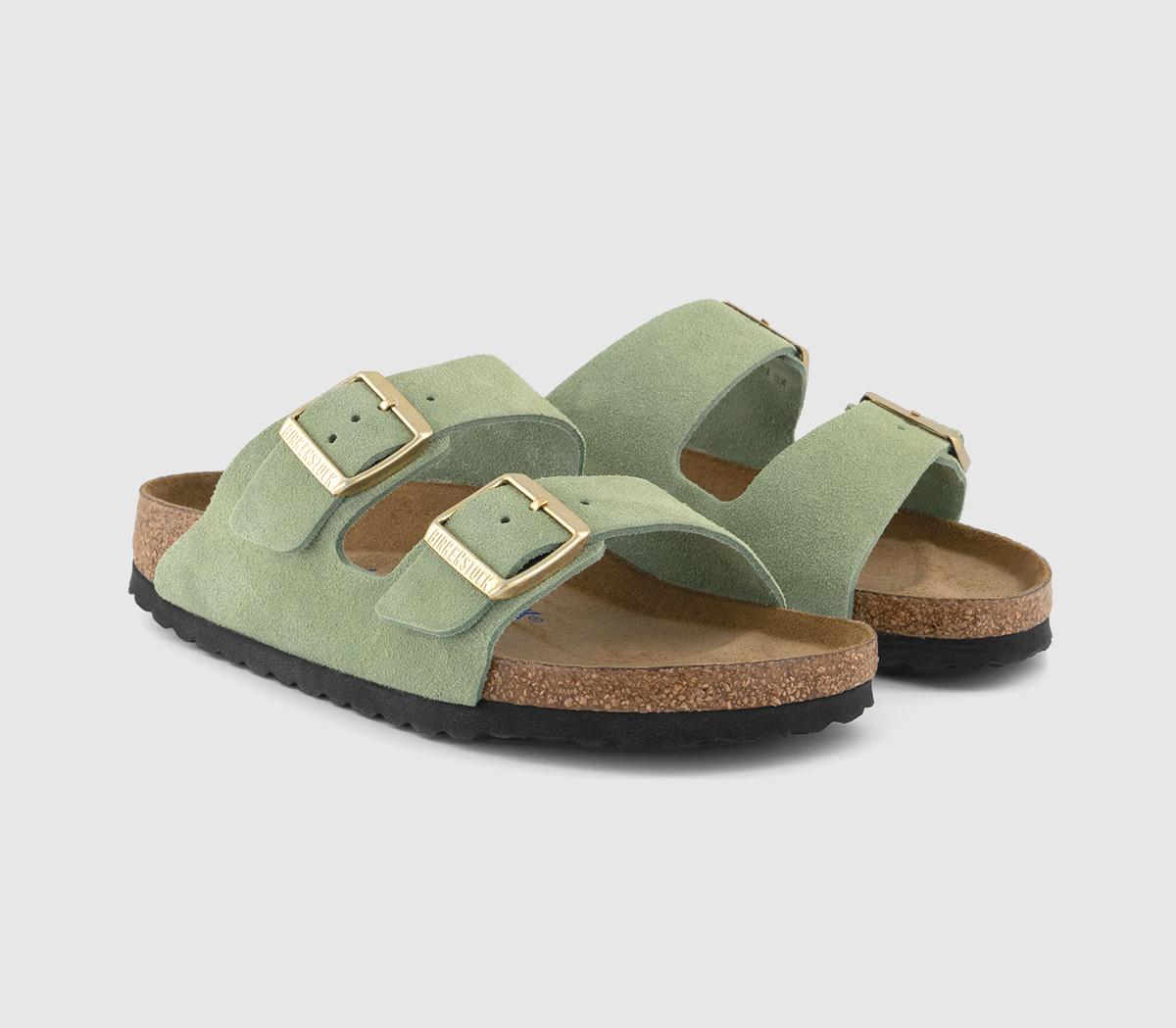 BIRKENSTOCKArizona Two Strap Sandals SFBGreen Tea