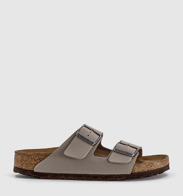 BIRKENSTOCK Arizona Two Strap Sandals Faded Khaki Dark Brown