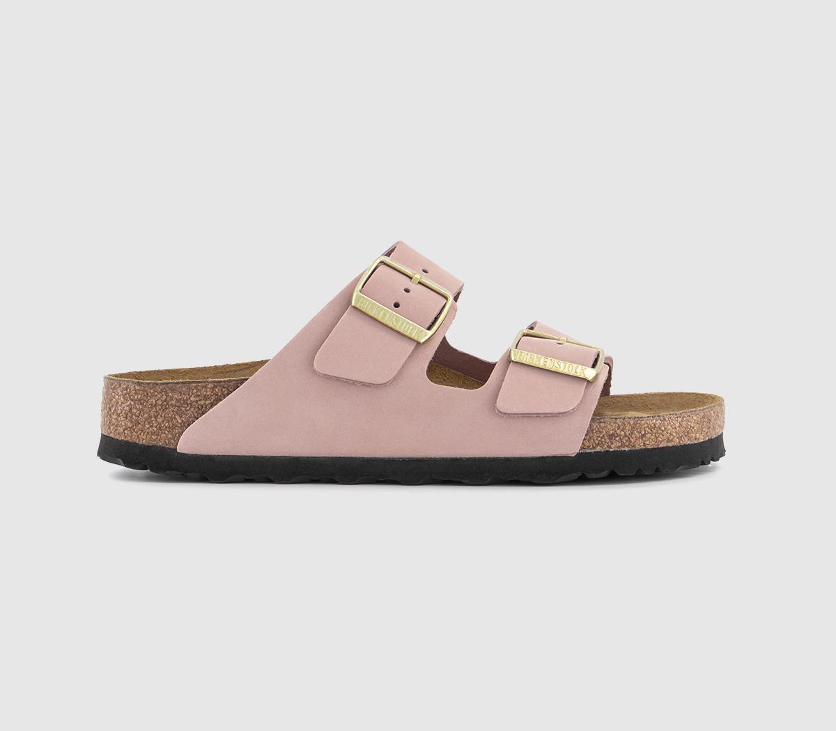 Arizona Two Strap Sandals Soft Pink Nubuck