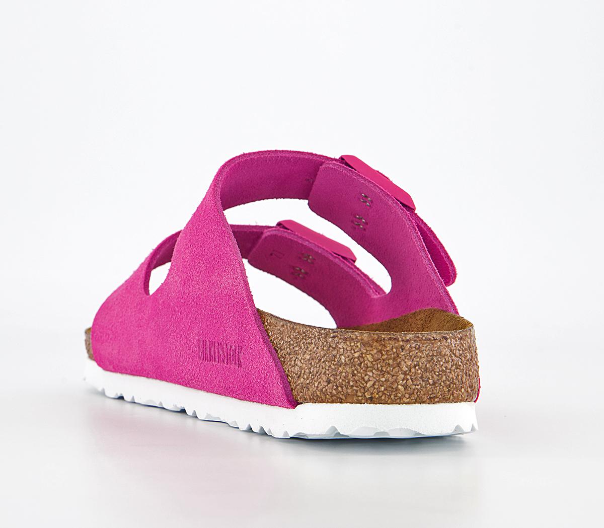 BIRKENSTOCK Arizona Two Strap Sandals BIRKENSTOCK Arizona Two Strap Sandals Fuchsia Tulip Suede