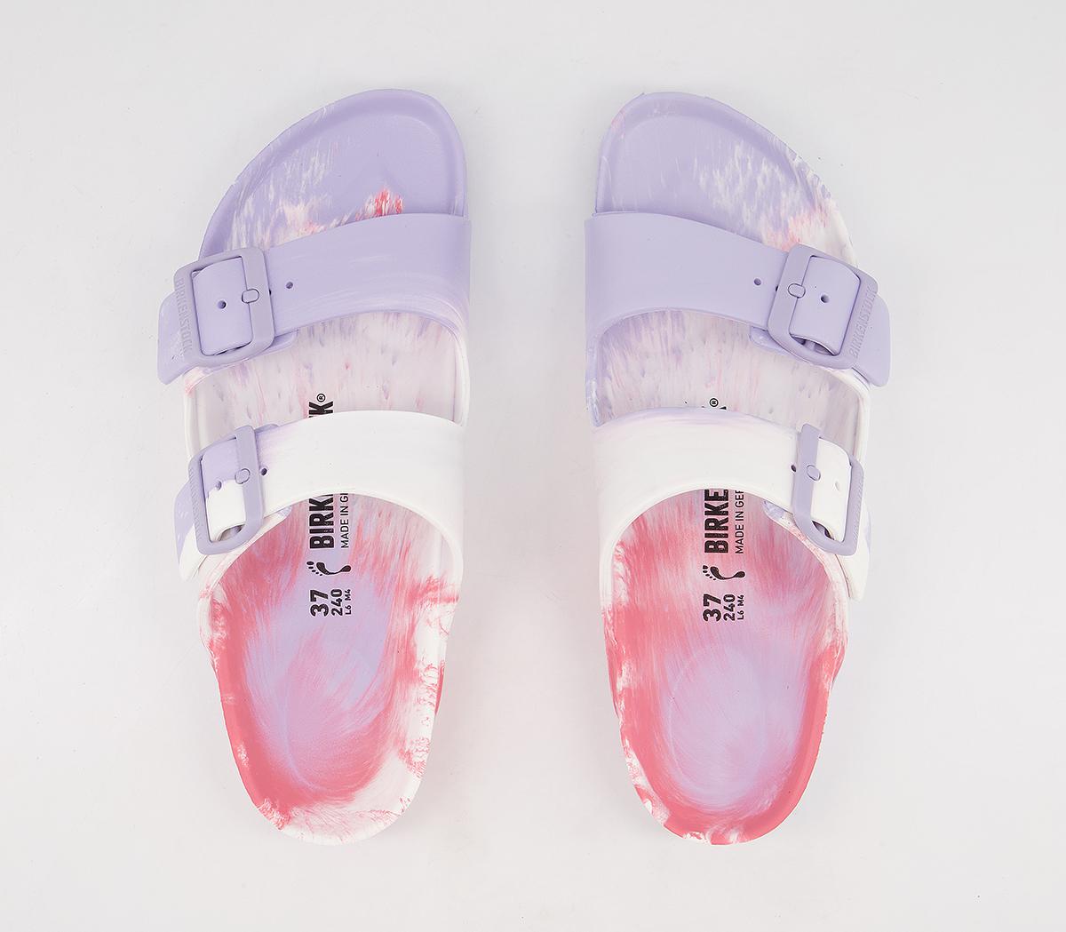 BIRKENSTOCK Arizona Two Strap Sandals BIRKENSTOCK Arizona Two Strap Sandals Purple Fog Multi Eva