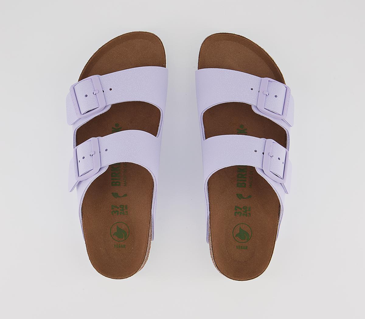 BIRKENSTOCK Arizona Two Strap Sandals BIRKENSTOCK Arizona Two Strap Sandals Earthy Vegan Lavender Fog