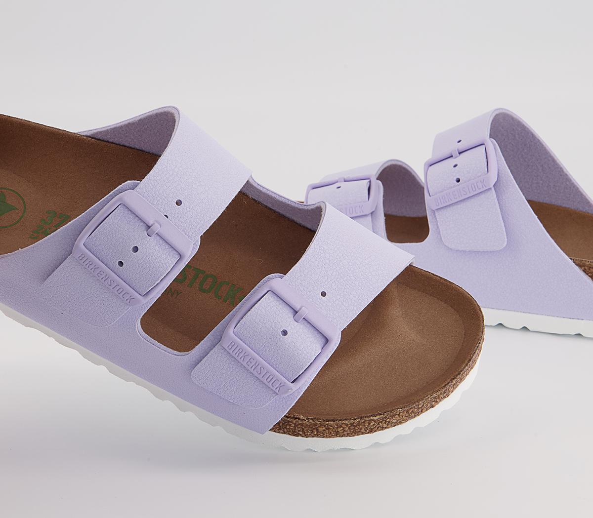 BIRKENSTOCK Arizona Two Strap Sandals BIRKENSTOCK Arizona Two Strap Sandals Earthy Vegan Lavender Fog