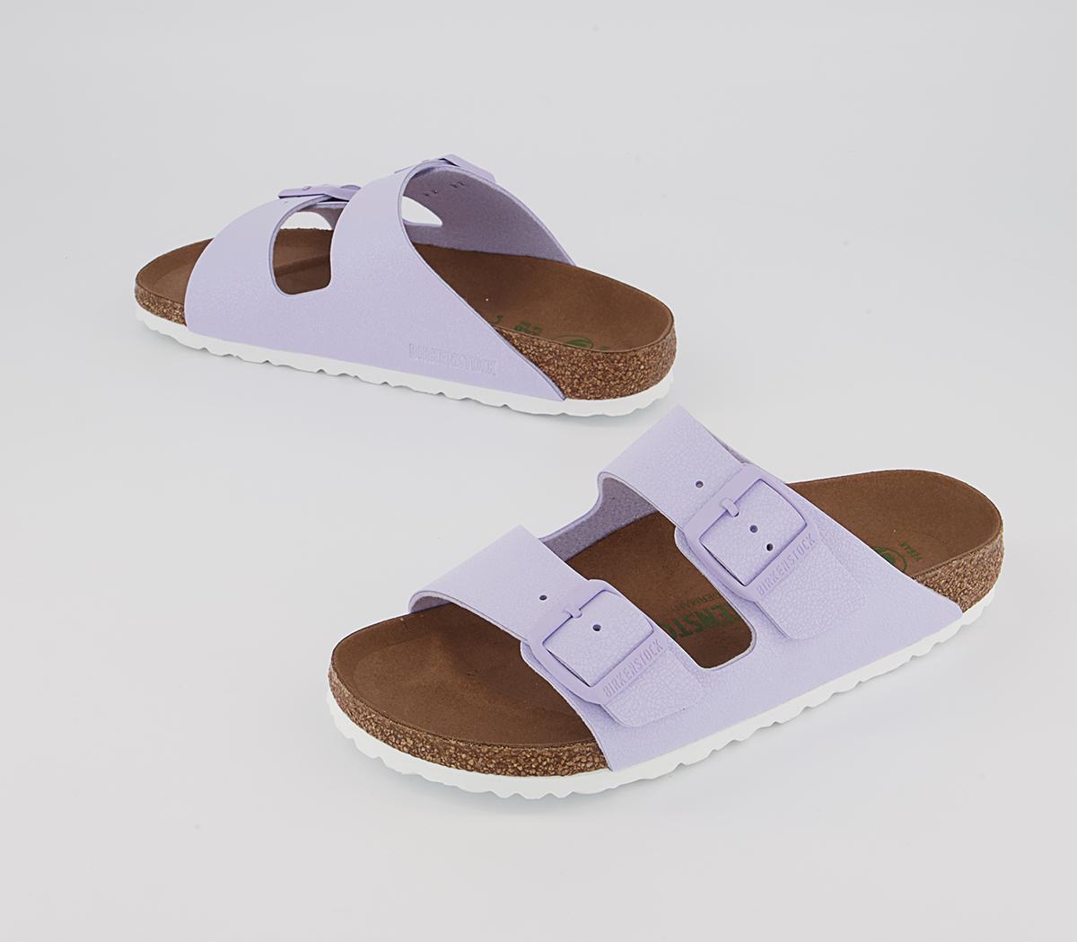 BIRKENSTOCK Arizona Two Strap Sandals BIRKENSTOCK Arizona Two Strap Sandals Earthy Vegan Lavender Fog