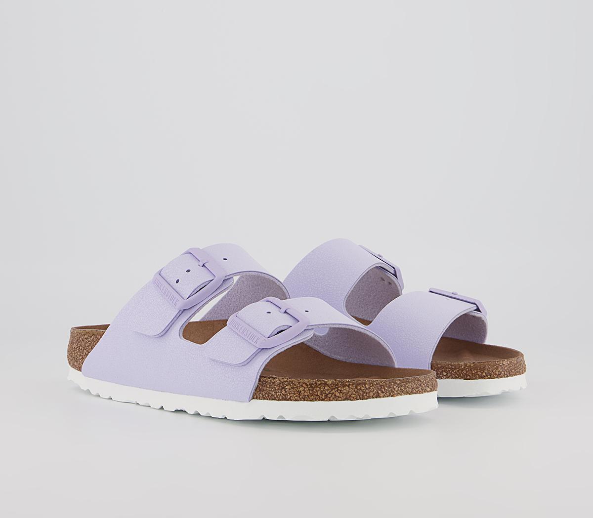 BIRKENSTOCK Arizona Two Strap Sandals BIRKENSTOCK Arizona Two Strap Sandals Earthy Vegan Lavender Fog