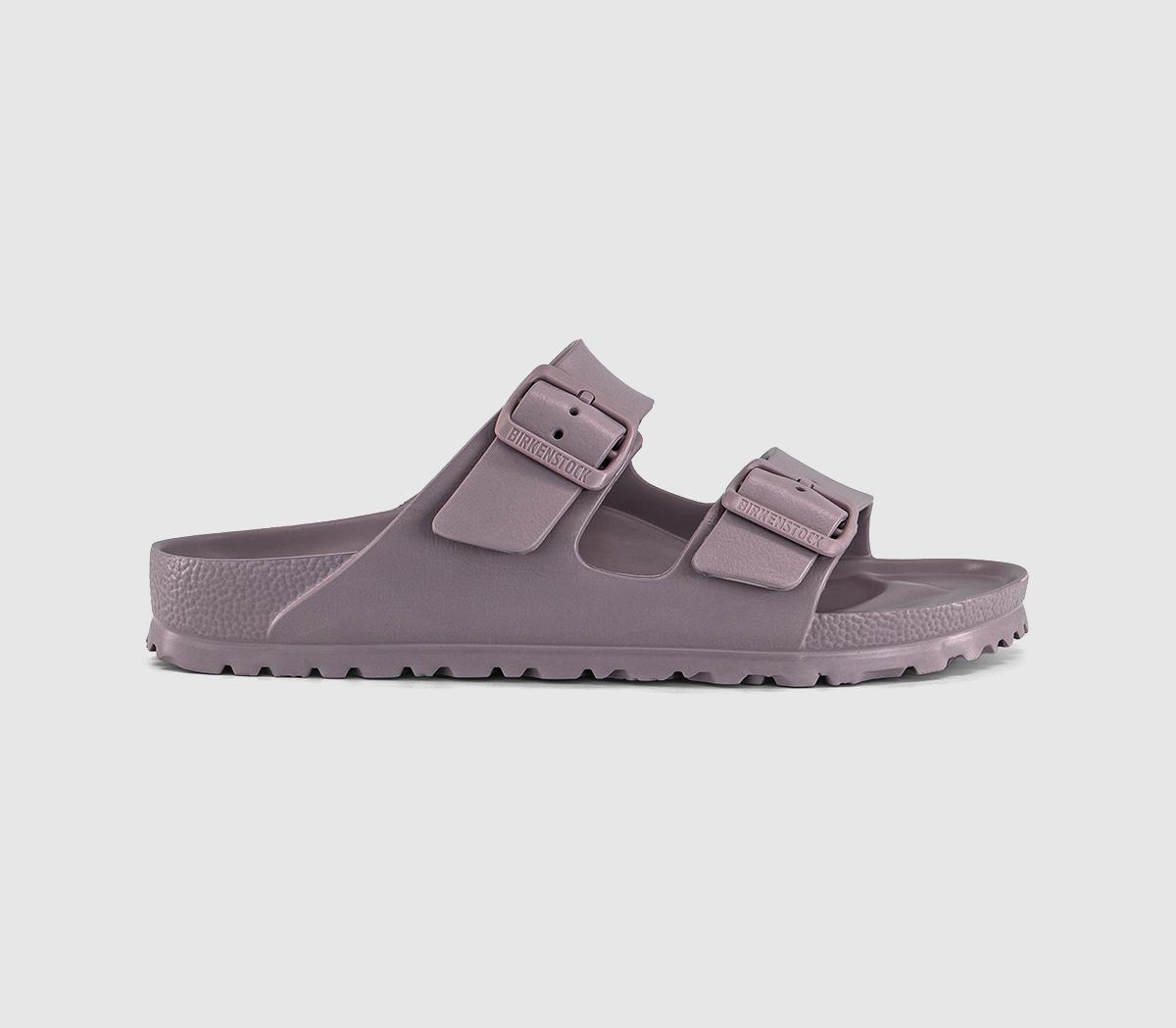 Birkenstock Womens Arizona Two Strap Sandals Faded Purple Eva, 8