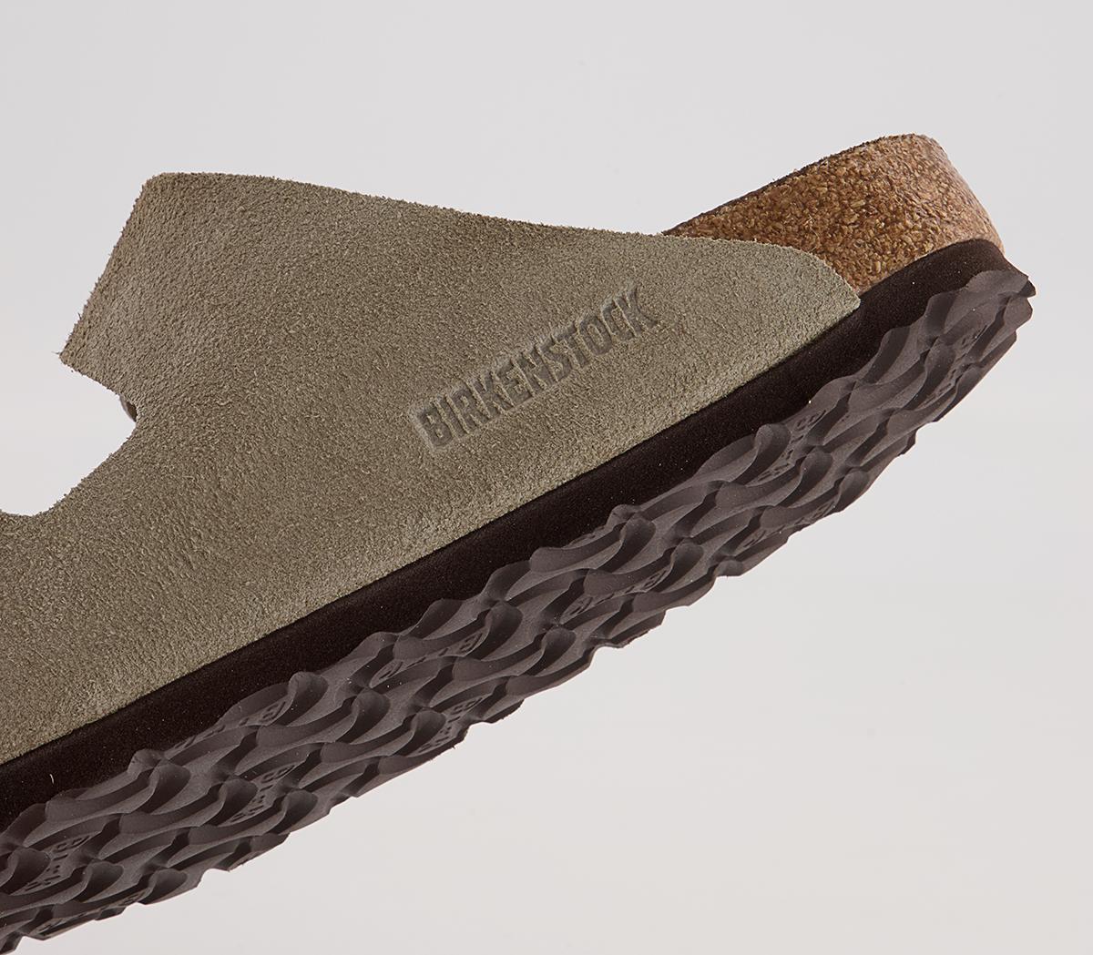 BIRKENSTOCK Arizona Two Strap Sandals BIRKENSTOCK Arizona Two Strap Sandals Taupe Suede