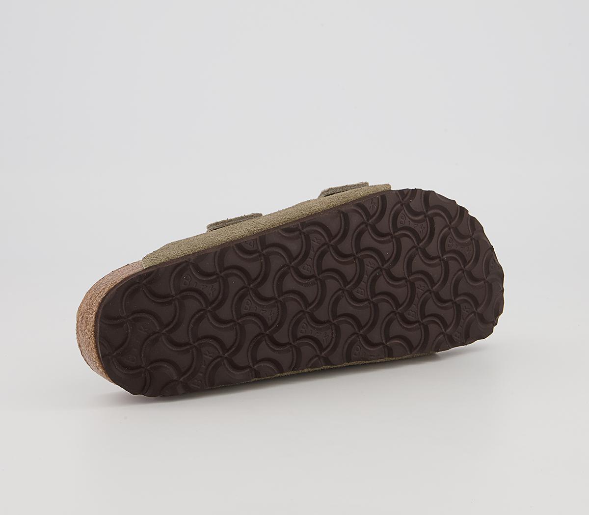 BIRKENSTOCK Arizona Two Strap Sandals BIRKENSTOCK Arizona Two Strap Sandals Taupe Suede
