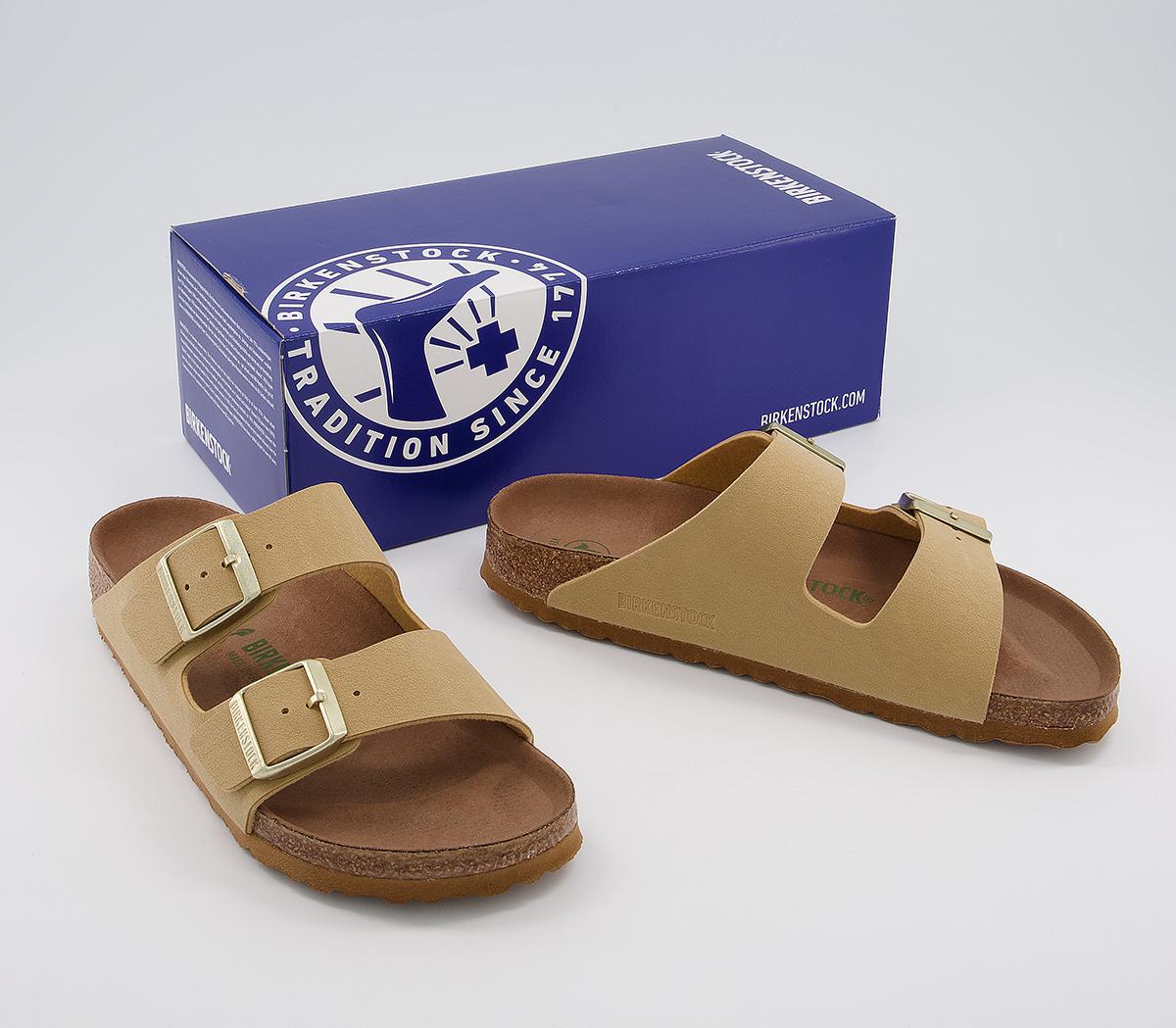 BIRKENSTOCK Arizona Two Strap Sandals BIRKENSTOCK Arizona Two Strap Sandals Earthy Vegan Latte Cream