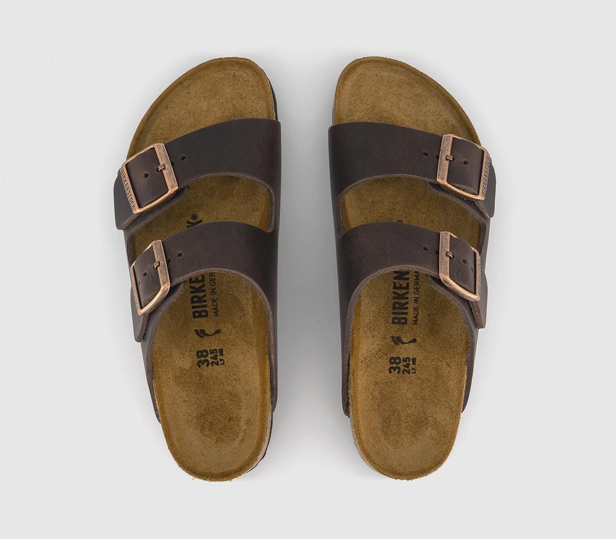 BIRKENSTOCKArizona Two Strap Sandals Habana Oiled Leather