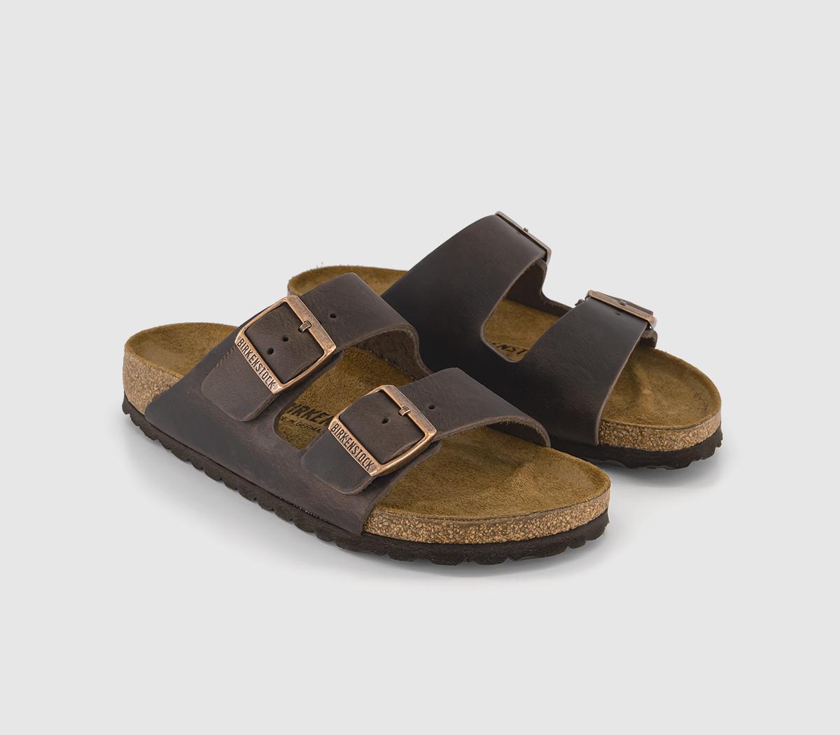 BIRKENSTOCKArizona Two Strap Sandals Habana Oiled Leather