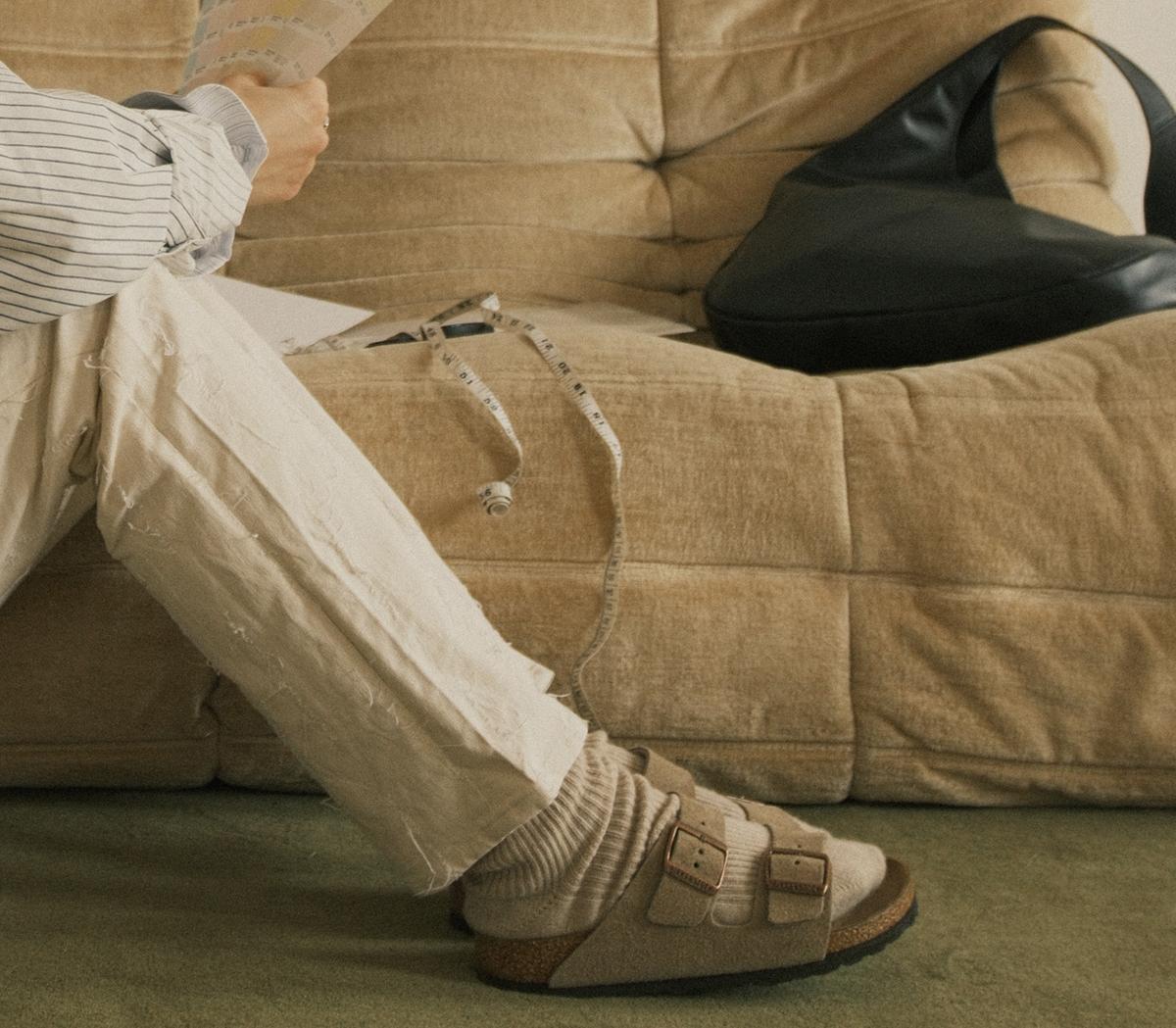 BIRKENSTOCKArizona Two Strap SandalsSuede Taupe